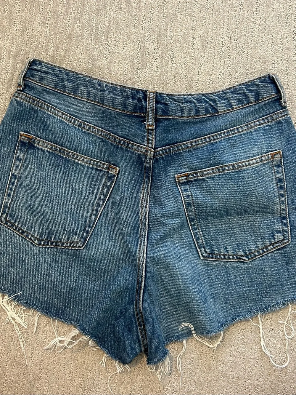 Topshop Denim Cutoff Shorts